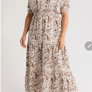 Max Studio Floral Print Maxi Dress #227